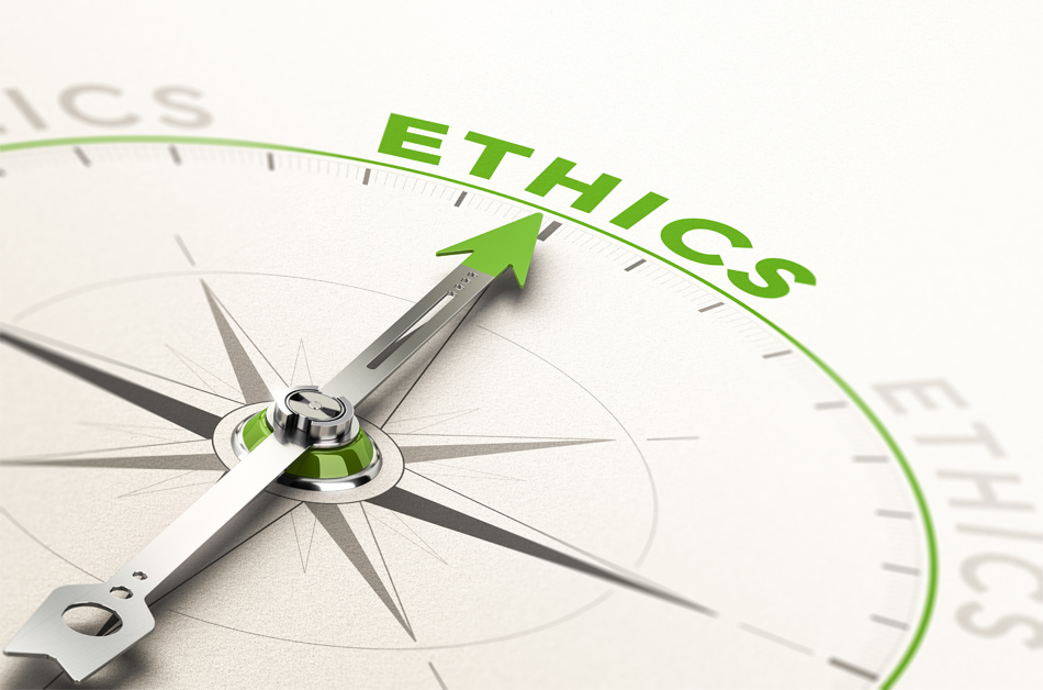 Ethics compass graphic